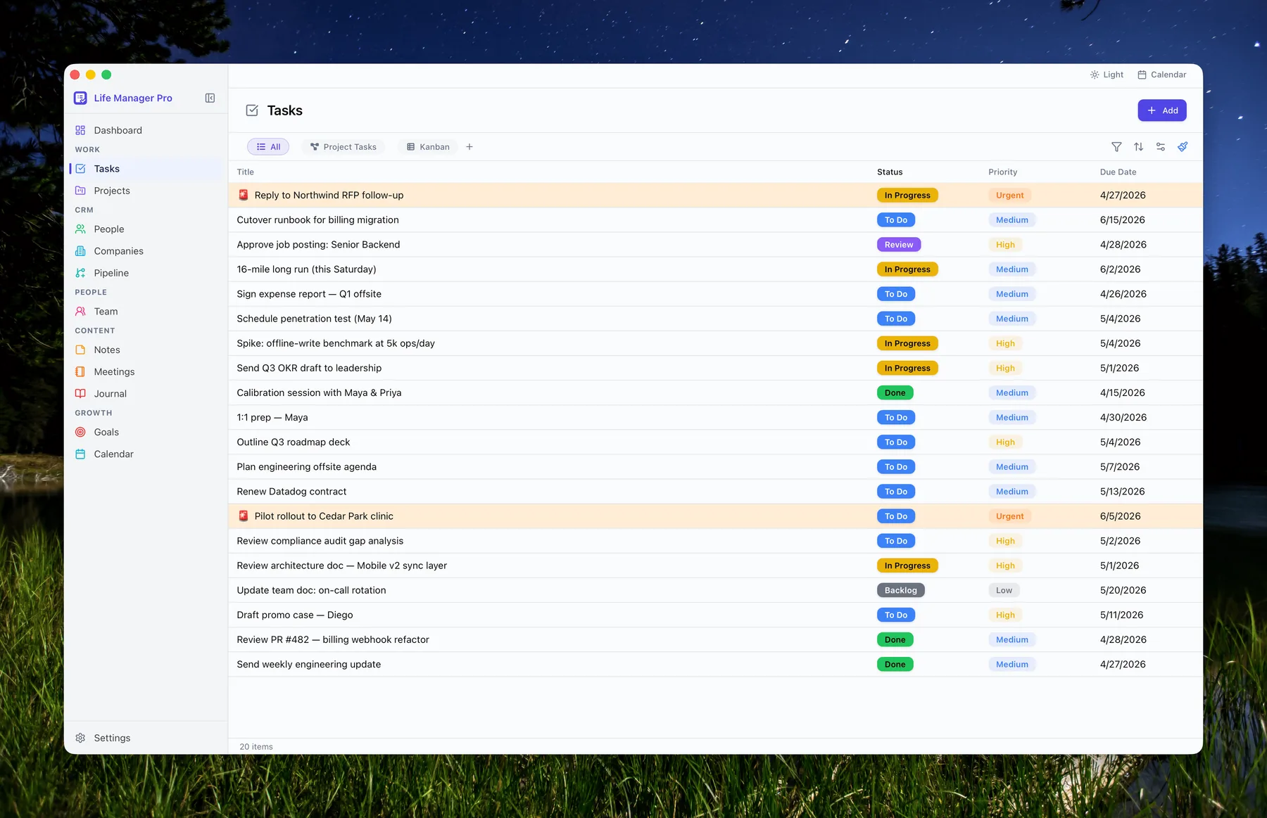 Tasks